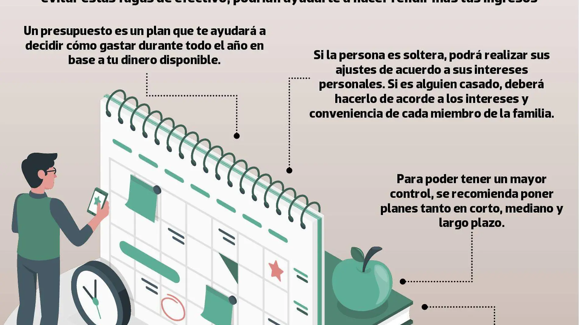 infografía economía dinero finanzas consejos ahorro